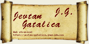 Jevtan Gatalica vizit kartica